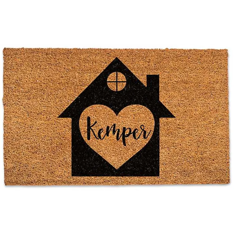 Kirklands Home Personalized Heart Home Coir Doormat Outlet
