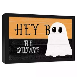 Halloween>Kirklands Home Personalized Hey Boo Framed Canvas Print
