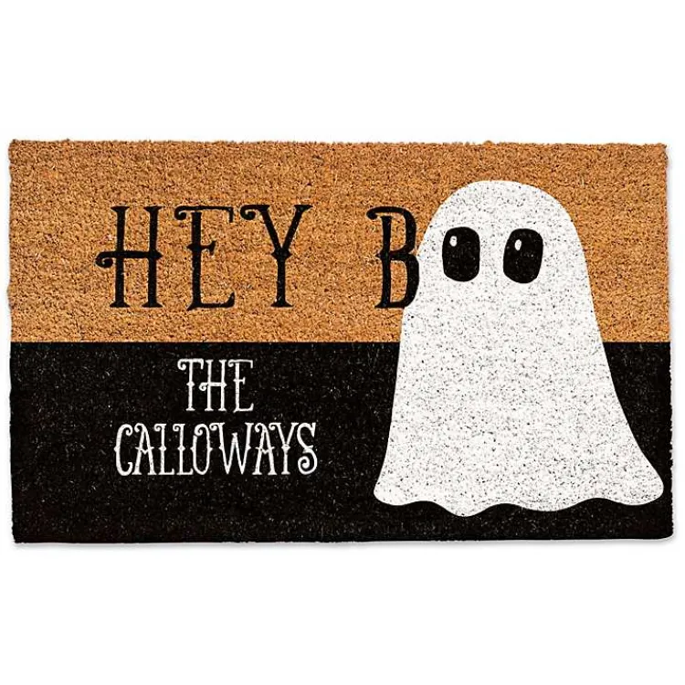 Halloween>Kirklands Home Personalized Hey Boo Halloween Doormat