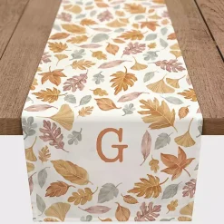 Kirklands Home Personalized Leaves Monogram Table Runner, 90 in. Clearance