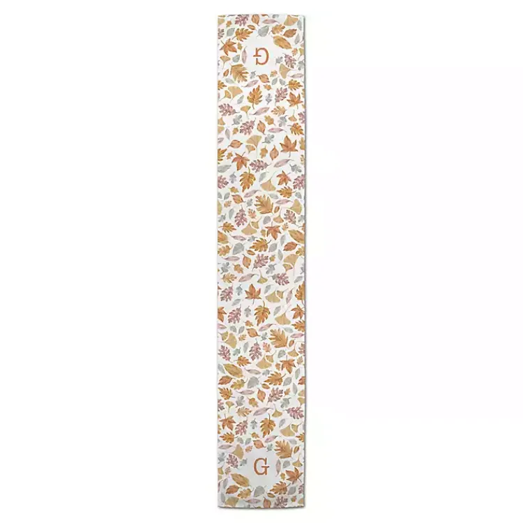 Kirklands Home Personalized Leaves Monogram Table Runner, 90 in. Clearance