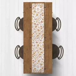 Kirklands Home Personalized Leaves Monogram Table Runner, 90 in. Clearance