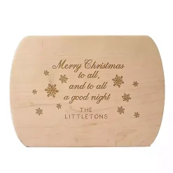 Christmas Dining & Entertaining>Kirklands Home Personalized Merry Christmas to All Serving Board Tan