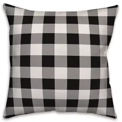 Fall>Kirklands Home Personalized Monogram Buffalo Check Wreath Pillow