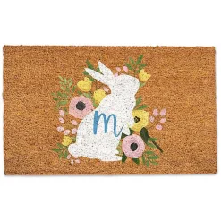 Easter Decorations>Kirklands Home Personalized Monogram Bunny Doormat