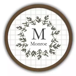 Kirklands Home Personalized Monogram Leafy Frame Plaque Brown Online
