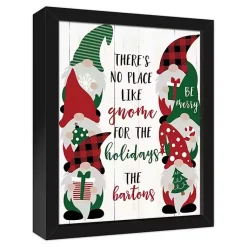 Christmas Art & Wall Decor>Kirklands Home Personalized No Place Like Gnome Canvas Plaque