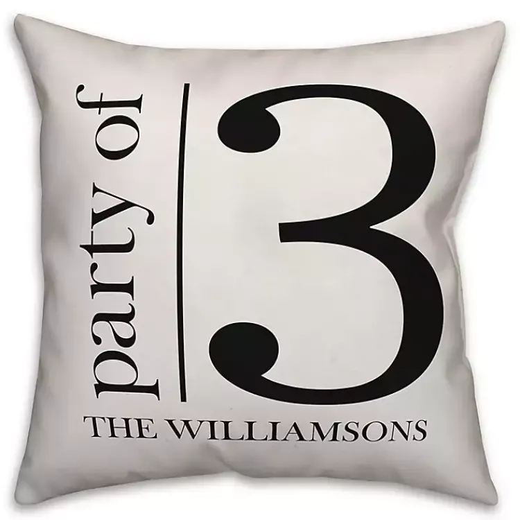 Pillows>Kirklands Home Personalized Party of Three Pillow