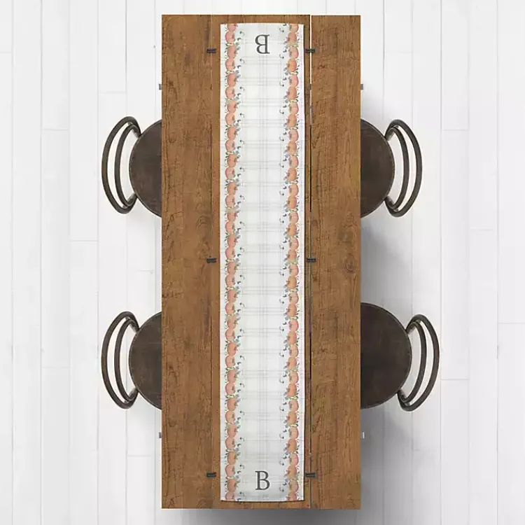 Kirklands Home Personalized Plaid Monogram Table Runner, 72 in. Clearance