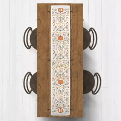 Fall>Kirklands Home Personalized Pumpkin Floral Table Runner, 90 in.