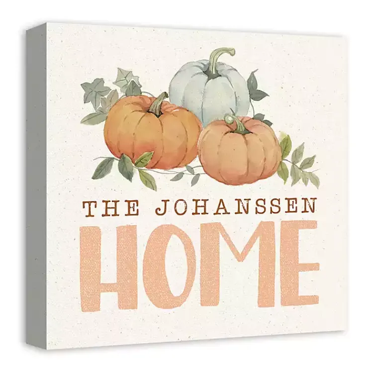 Fall>Kirklands Home Personalized Pumpkin Home Canvas Art Print