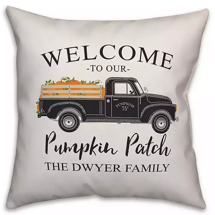 Pillows>Kirklands Home Personalized Pumpkin Patch Truck Pillow