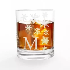 Christmas Dining & Entertaining>Kirklands Home Personalized Snowflake Whiskey Glasses, Set of 2