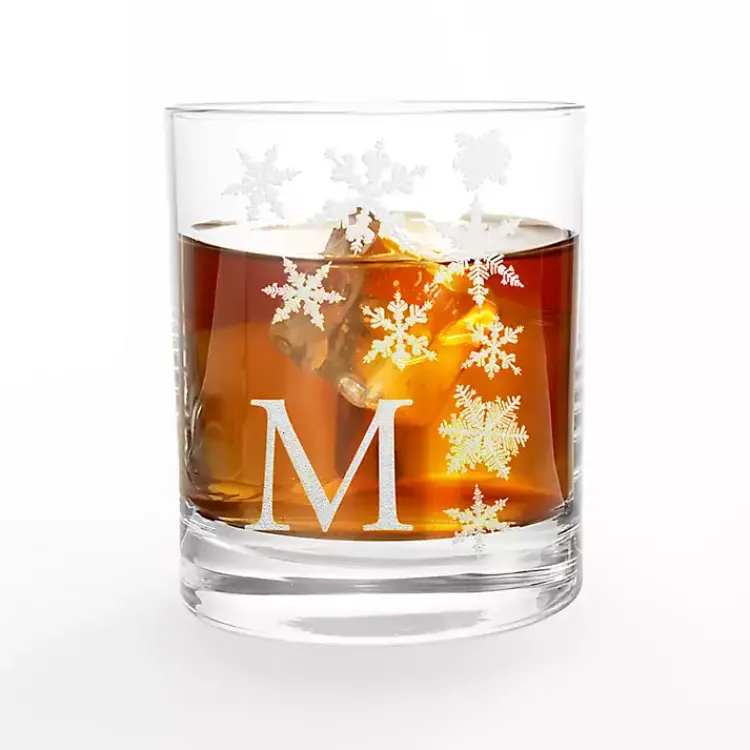 Christmas Dining & Entertaining>Kirklands Home Personalized Snowflake Whiskey Glasses, Set of 2