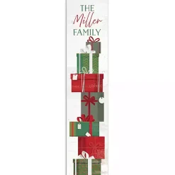 Outdoor Christmas Decorations>Kirklands Home Personalized Stacked Christmas Present Porch Board