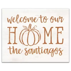 Fall>Kirklands Home Personalized Welcome Home Fall Canvas Art Print
