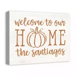 Fall>Kirklands Home Personalized Welcome Home Fall Canvas Art Print
