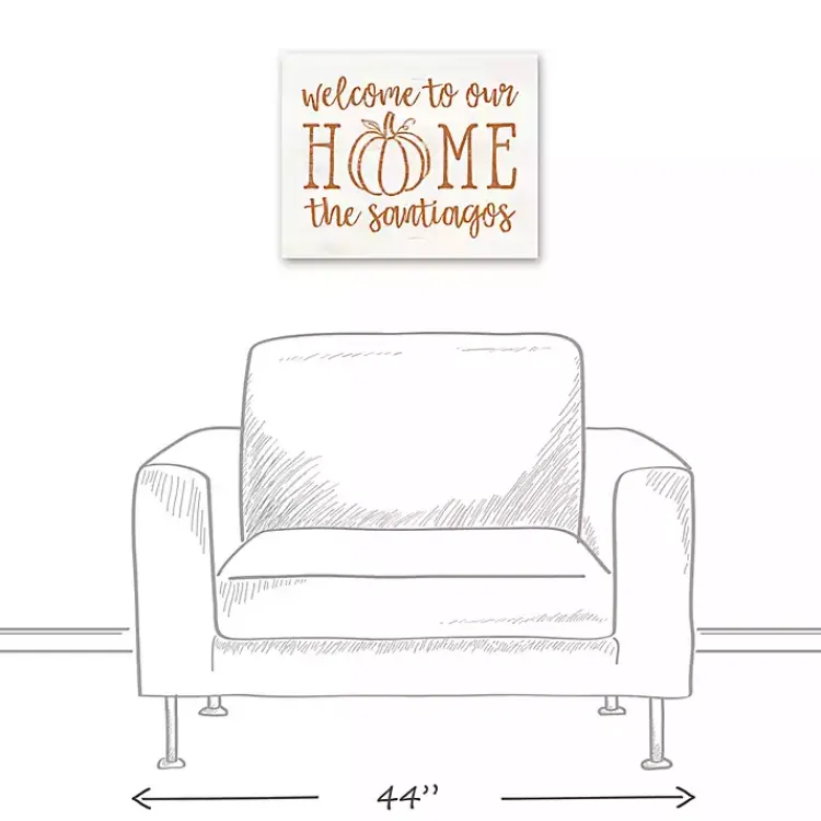 Fall>Kirklands Home Personalized Welcome Home Fall Canvas Art Print