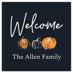 Fall>Kirklands Home Personalized Welcome Pumpkin Harvest Wall Art