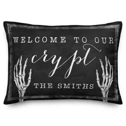Halloween>Kirklands Home Personalized Welcome To Our Crypt Pillow