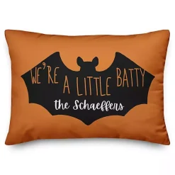 Halloween>Kirklands Home Personalized We're A Little Batty Outdoor Pillow