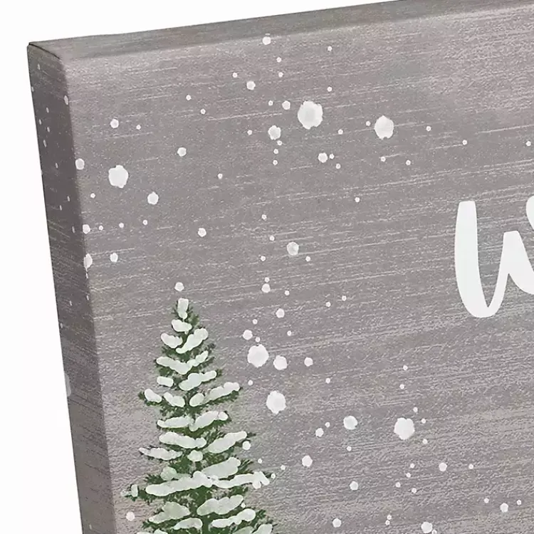 Christmas Art & Wall Decor>Kirklands Home Personalized Winter Wonderland Canvas Wall Plaque