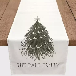 Christmas Dining & Entertaining>Kirklands Home Personalized Wispy Tree Table Runner, 90 in.
