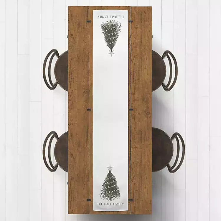 Christmas Dining & Entertaining>Kirklands Home Personalized Wispy Tree Table Runner, 90 in.