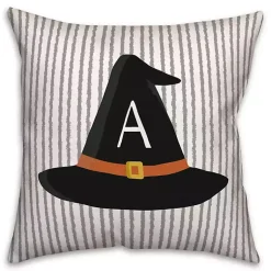 Halloween>Kirklands Home Personalized Witch's Hat Monogram Pillow