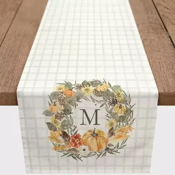 Kirklands Home Personalized Wreath Monogram Table Runner, 72 in. Discount
