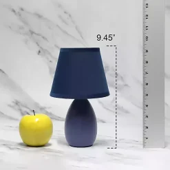 Kirklands Home Petite Oblong Table Lamps, Set of 2 Blue Online
