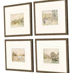 Kirklands Home Petite Landscapes Framed Art Prints, Set of 4 Hot