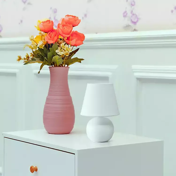 Kirklands Home Petite Off Orb Ceramic Table Lamp White Hot