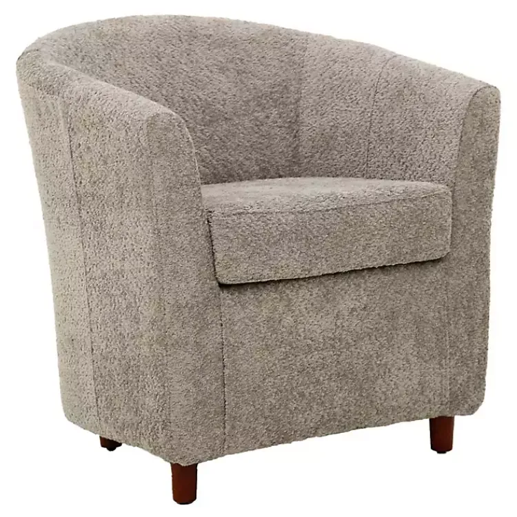 Kirklands Home Pewter Boucle Parker Club Chair Gray Sale