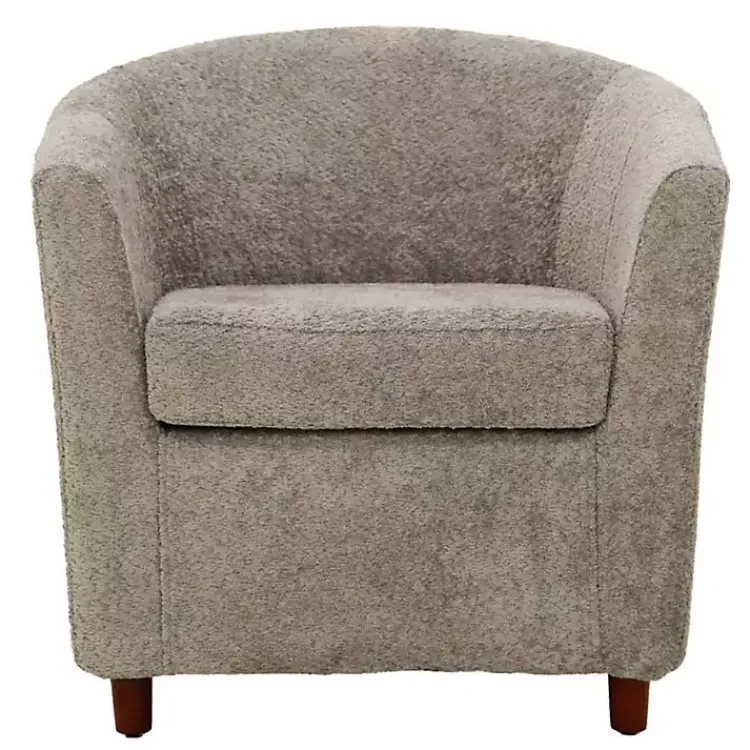 Kirklands Home Pewter Boucle Parker Club Chair Gray Sale