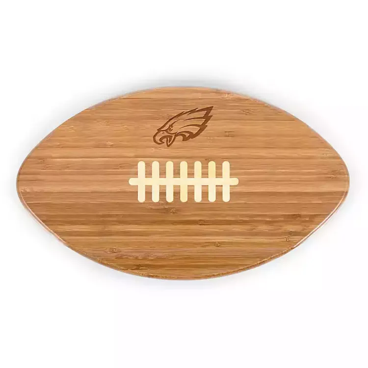 Kirklands Home Philadelphia Eagles Bamboo Football Cutting Board Tan Online