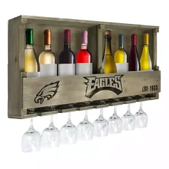 Kirklands Home Philadelphia Eagles Reclaimed Wood Bar Shelf Gray Sale