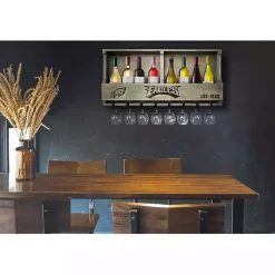 Kirklands Home Philadelphia Eagles Reclaimed Wood Bar Shelf Gray Sale