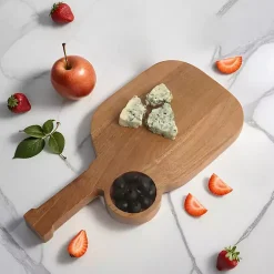 Kirklands Home Pickleball Shaped Acacia Wood Serving Board Outlet