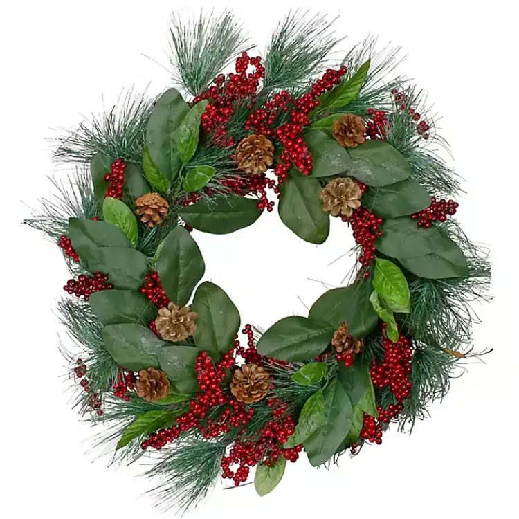 Wreaths>Kirklands Home Pine Needles and Berries Wreath