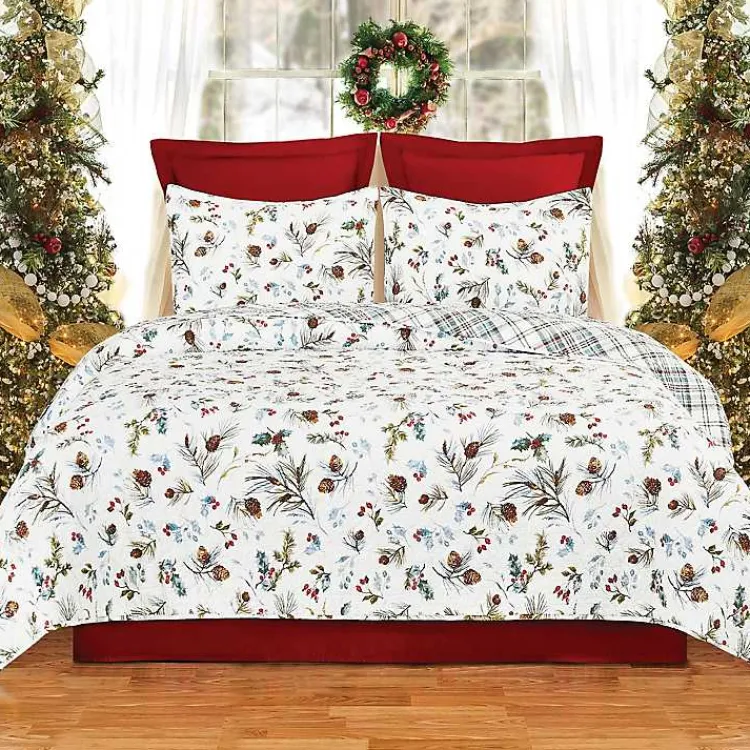 Kirklands Home Pinecone Reversible 3-pc. King Quilt Set Online