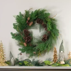 Wreaths>Kirklands Home Pinecones and Cedar Leaves Wreath