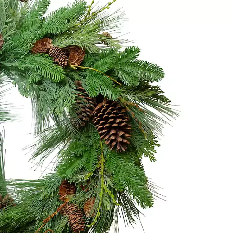 Wreaths>Kirklands Home Pinecones and Cedar Leaves Wreath
