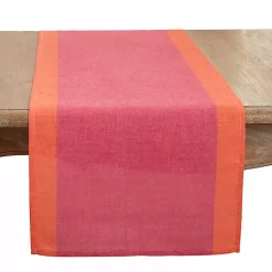Kirklands Home Pink and Orange Colorblock Table Runner Online