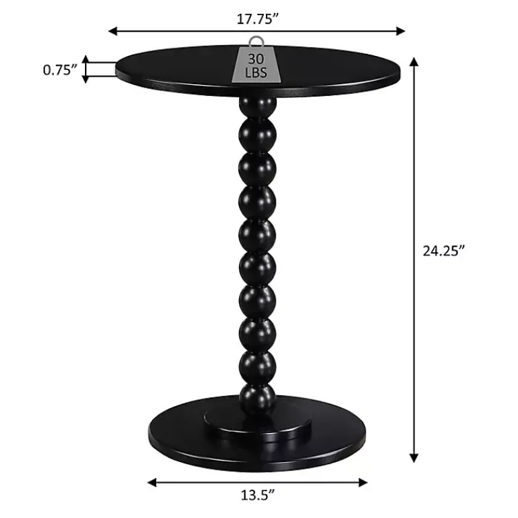 Kirklands Home Beaded Spindle Accent Table Pink Discount