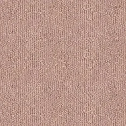 Kirklands Home Boucle Natural Wood Ottoman Pink Clearance
