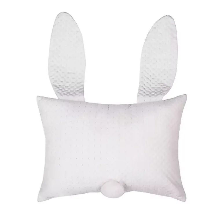 Easter Decorations>Kirklands Home Pink Bunny Face Pillow