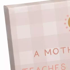 Kirklands Home Checkered A Mother's Love Canvas Art Print Pink Outlet