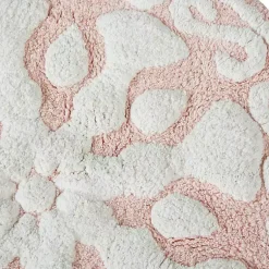 Kirklands Home Cotton Tufted Medallion Bath Mat, 25 in. Pink New