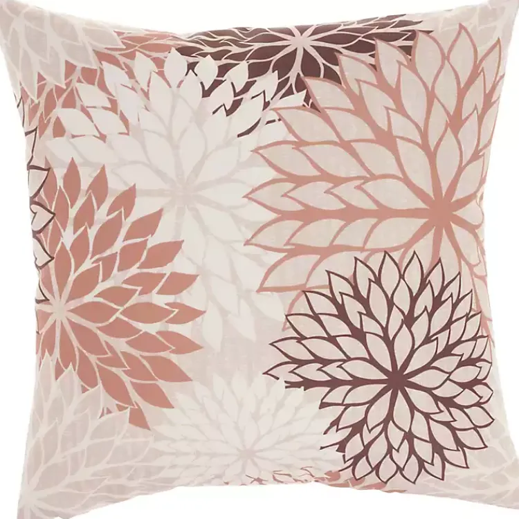 Kirklands Home Floral Chevron Outdoor Throw Pillow Pink Online